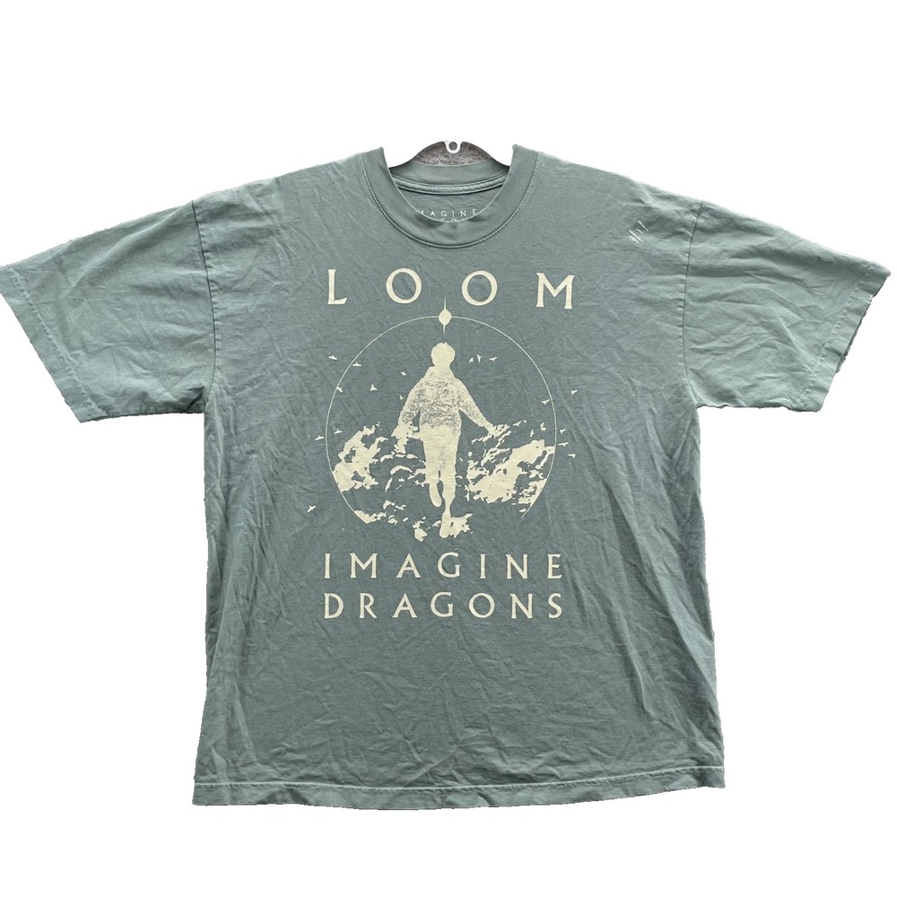Imagine Dragons Loom Band Tee Large World Tour Alt Pop Rock Y2k Coachella 90's